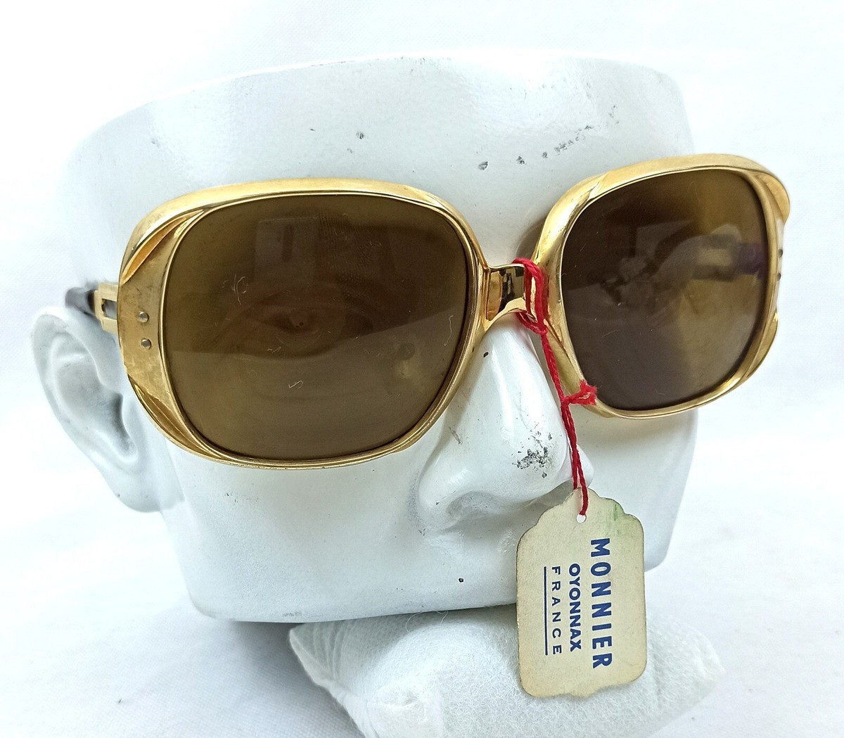 60’s FRAME FRANCE 50/22 サングラス ビンテージ スクエア Art Deco 50s Sunglasses 1950s France Golden Shades Candy Square