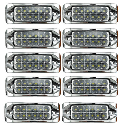 12-LED Auto KFZ Frontblitzer Blitzlicht Warnleuchte LKW Strobe Licht 12V 24V