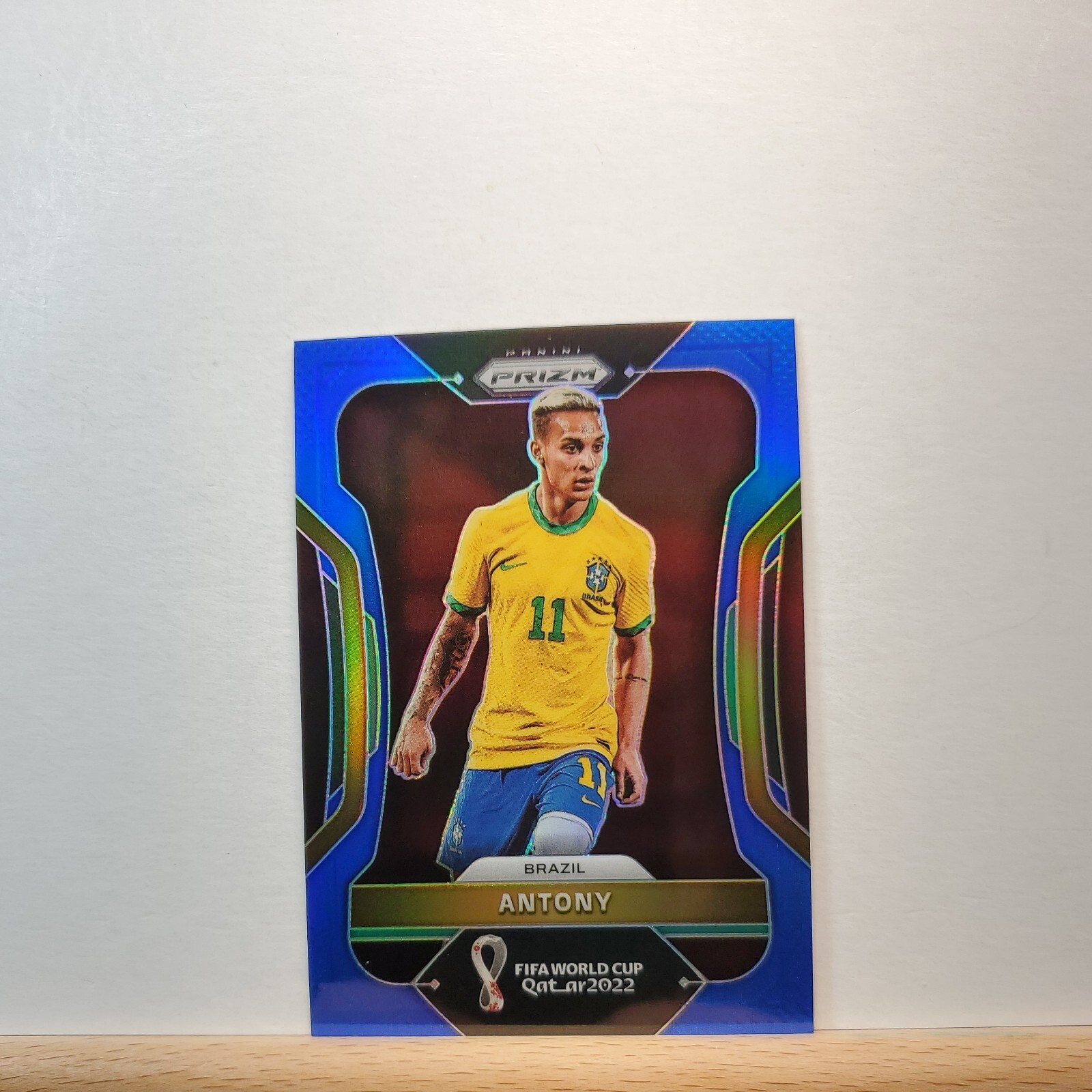 2022 Prizm Soccer FIFA Cup QATAR Antony base BLUE Prizm 168/299 card # 26