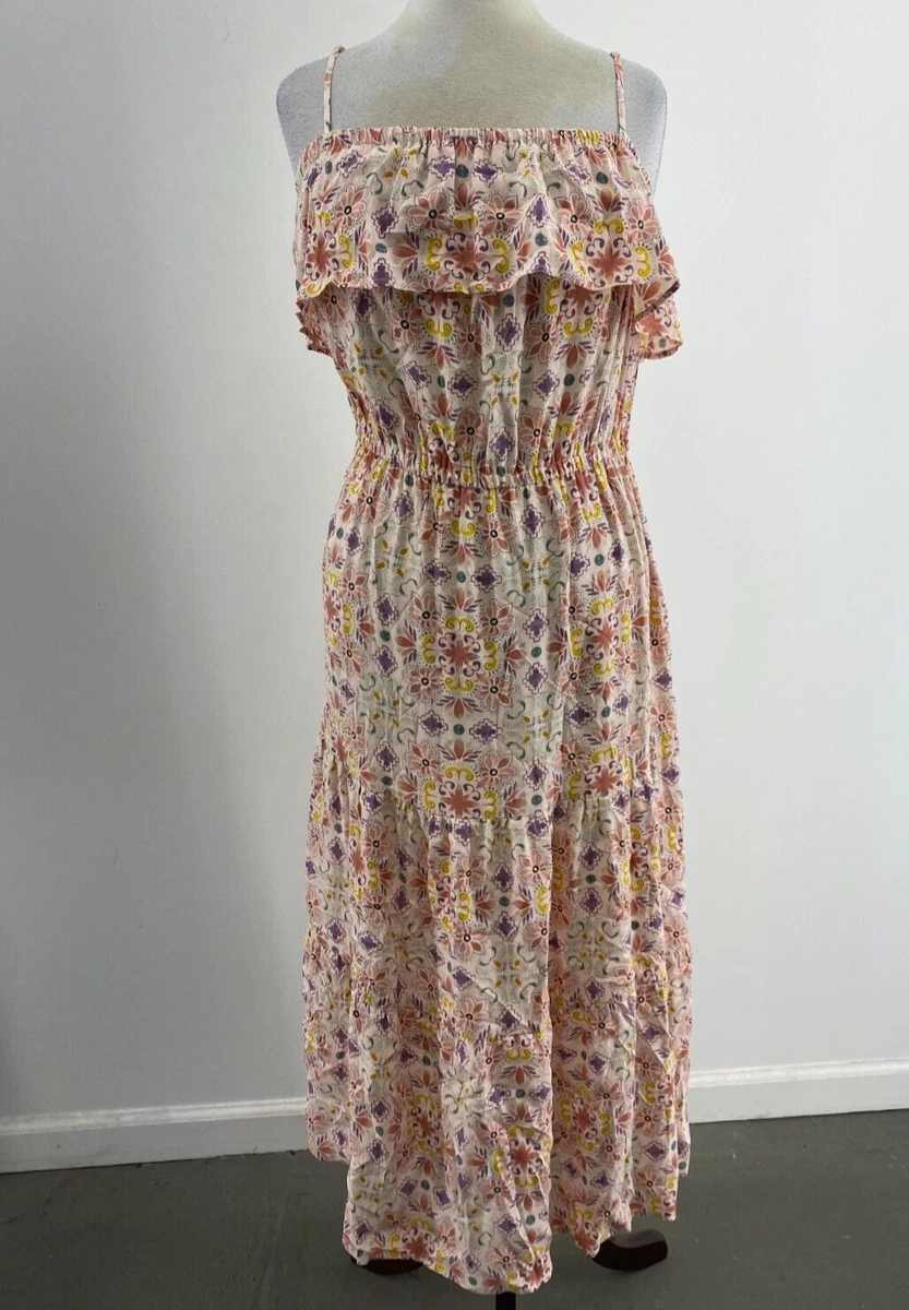 Loft pink floral dress top