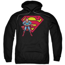 SUPERMAN  LOGO Licensed Adult Hooded Sweatshirt Hoodie SM-5XL