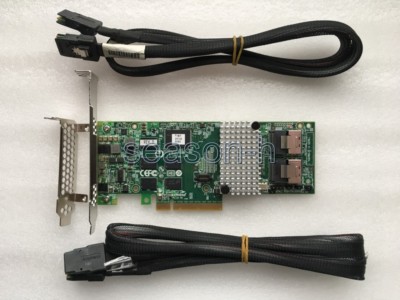  LSI00212 LSI 9261-8i 6Gb/s  Controller Raid PCIe2 512MB +2pcs 8087 to SFF-8087