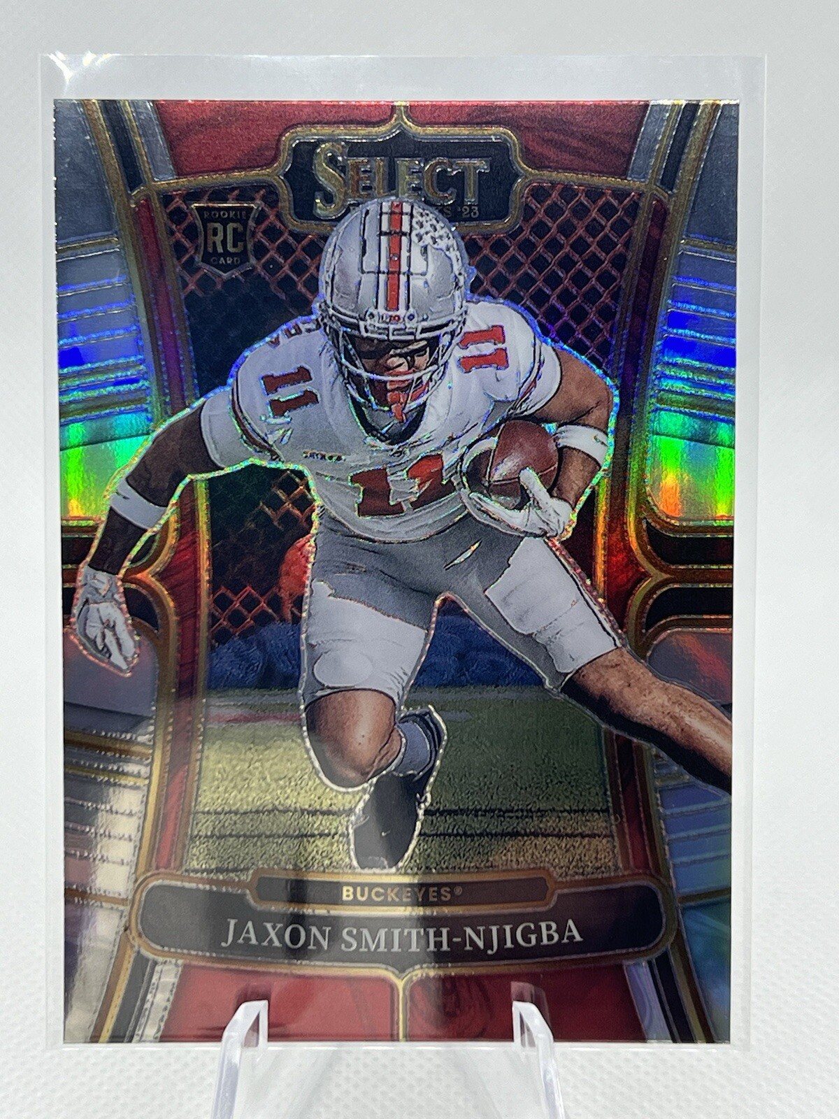 2023 Panini Select Draft Picks - Concourse Silver Prizm #7 Jaxon Smith-Njigba