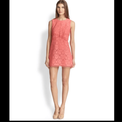 BCBGMaxazria Amelie Coral Lace Mini Dress - Women's Size XS | eBay BCBGMaxazria Amelie Coral Lace Mini Dress - Women's Size XS | eBay