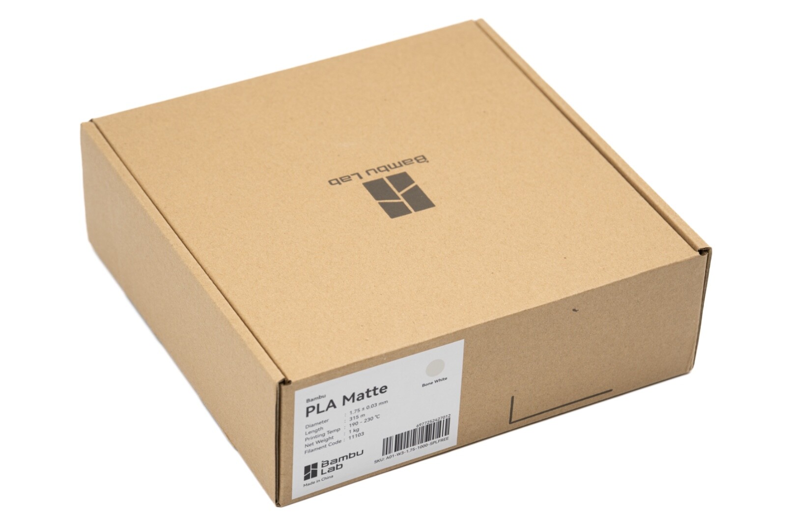 Bambu Lab PLA Matte Filament Knochenweiß Bone White 1kg 3D Drucker Prusa AMS - Bild 2