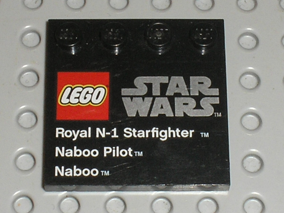 LEGO STAR WARS Tile 6179 73131 / Set 9674 Naboo Starfighter