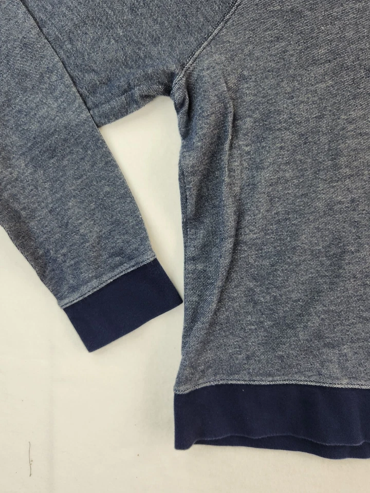 Sudadera pulóver de algodón azul manga larga Merona para hombre talla 2XL Foto 3 de 4