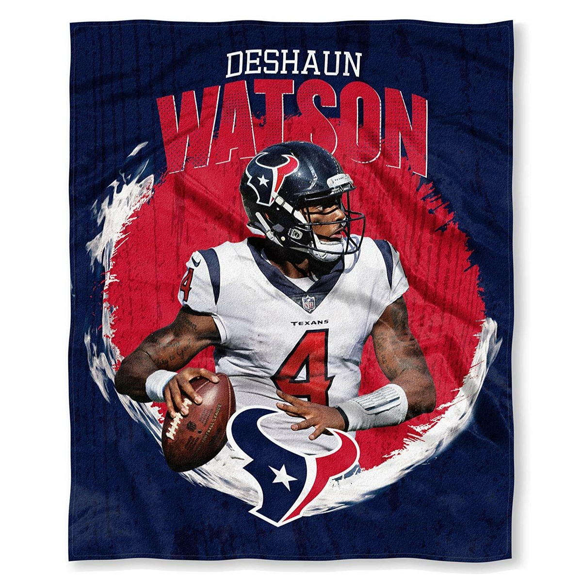 Deshaun Watson #4 Houston Texans NFL Northwest Silk Touch Throw 50