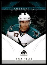 2009-10 SP Game Used Ryan Vesce Rookie /699 San Jose Sharks #119