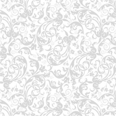20 Servietten Luxury silber Elegant Ranken Silberhochzeit Tischdeko 33x33cm
