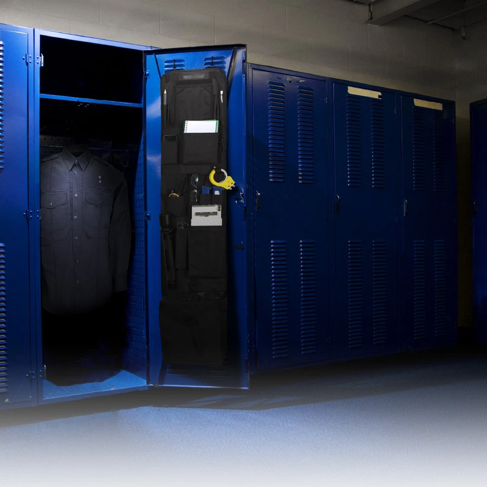 Armario Colgante Estilo Policía 53" x 11" Puerta Organizador Armario Estante Militar, Bomberos Foto 2 de 2