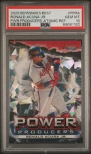 2020 Bowman's Best Power Producers Ronald Acuna Jr Atomic Refractor PSA 10