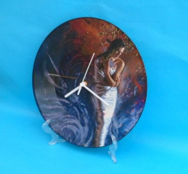 TEARS FOR FEARS CLOCK Upcycled Vinyl Record Picture Disc 12P180 Wall CLOCK 12" - Image 4 of 4