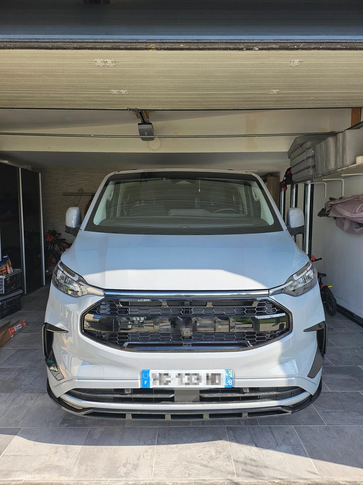 Grille Fit For 2024 2025 Ford Transit Custom Raptor Style Gloss Black - Image 2 of 2