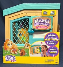 New Little Live Pets Mama Surprise Interactive Mama Guinea Pig Hutch  3 Babies