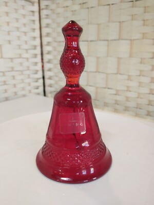 Vintage Viking Glass Ruby Red My Vernon Bell 1019b14