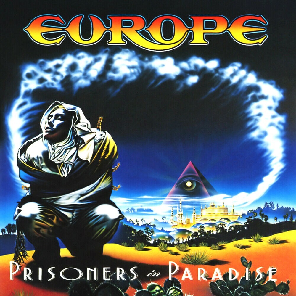 アート・デザイン・音楽 EUROPE PRISONERS IN PARADISE Europe Prisoners In Paradise 12x12 Album Cover Replica Poster