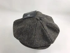 Tilley Endurables Harris Tweed Newsboy Cap Brown Sz M Wool Canada NWT