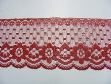 Flat Lace Burgundy 60mm wide x 10 mts 2231 