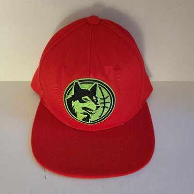 Minnesota Timberwolves Snapback Hat Mitchell & Ness Reverse Grinch RED