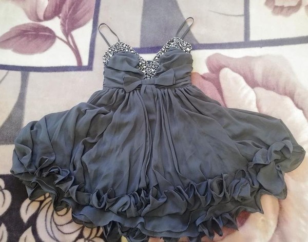 Women French Connection Dress Grey 36 / S / 44