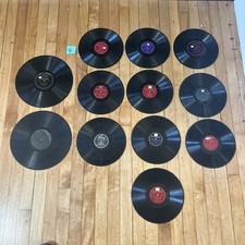 Random Lot of 12- 1910s -1950s POPULAR POP 78 RPM Records