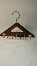 WOOD AND GOLD TIE/BELT SCARF HANGER