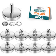 8 Packs Super Strong round Magnet 44Mm D, 200 Lb