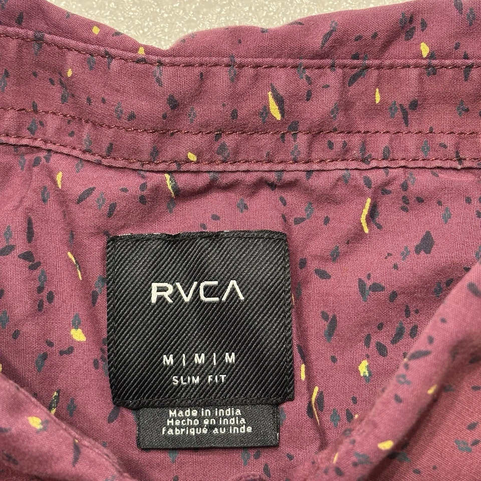 Camisa de manga corta RVCA ajustada talla: M 19x27 (ancho x l) para hombre Foto 3 de 4