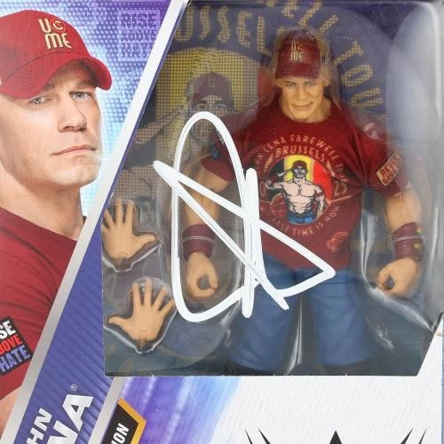 Figura de acción John Cena WWE autografiada Mattel Elite Collection Series 120 Foto 2 de 2