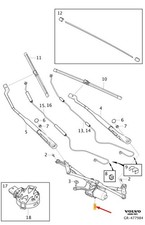 Volvo V60 Mk2 Cross Country Front Wiper Motor Lhd 32285802 Nouveau authentique