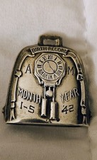 Vintage Sterling Silver Baby Birth Record WEBSTER Bell Rattle