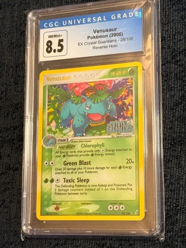 Venusaur X crystal guardians 28/100 reverse HOLO 8.5