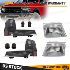 For 1998-2000 Ford Ranger Headlightscorner Bumper Signal Lamps Smoke 98 99 00 For 1998-2000 Ford Ranger Headlightscorner Bumper Signal Lamps Smoke 98 99 00