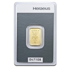 5 Gramm Goldbarren Heraeus