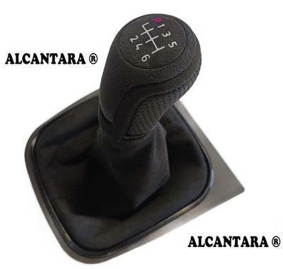 FÜR VW GOLF 5 6 EOS SCIROCCO 3 SCHALTSACK  SCHALTKNAUF ALCANTARA   6 GANG  KPN4