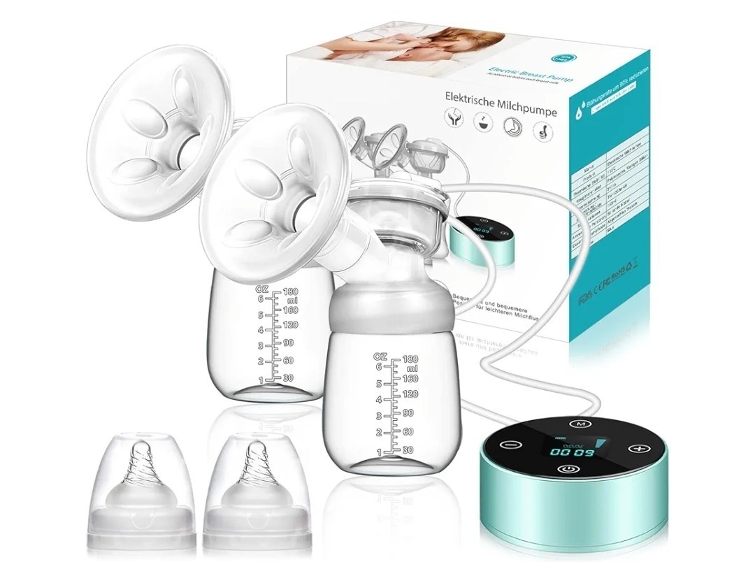 Electric Breast Pump with 3 Modes for Comfortable Breastfeeding-image