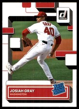 Josiah Gray 2022 Donruss #42 Nationals MLB READ FREE SHIPPING AutographDen