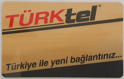 Prepaid Phone ''TEST'' Card from TURKEY Used