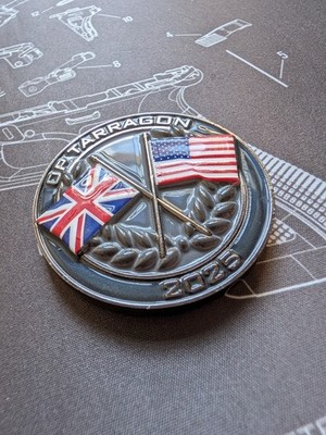 ''Op Tarragon'' Challenge Coin for Vice President JD Vance UK Visit 2025 - *Black*