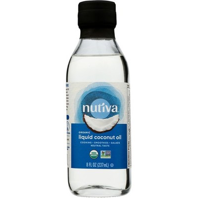 Nutiva Organic Liquid Coconut Oil 8 Fl Oz