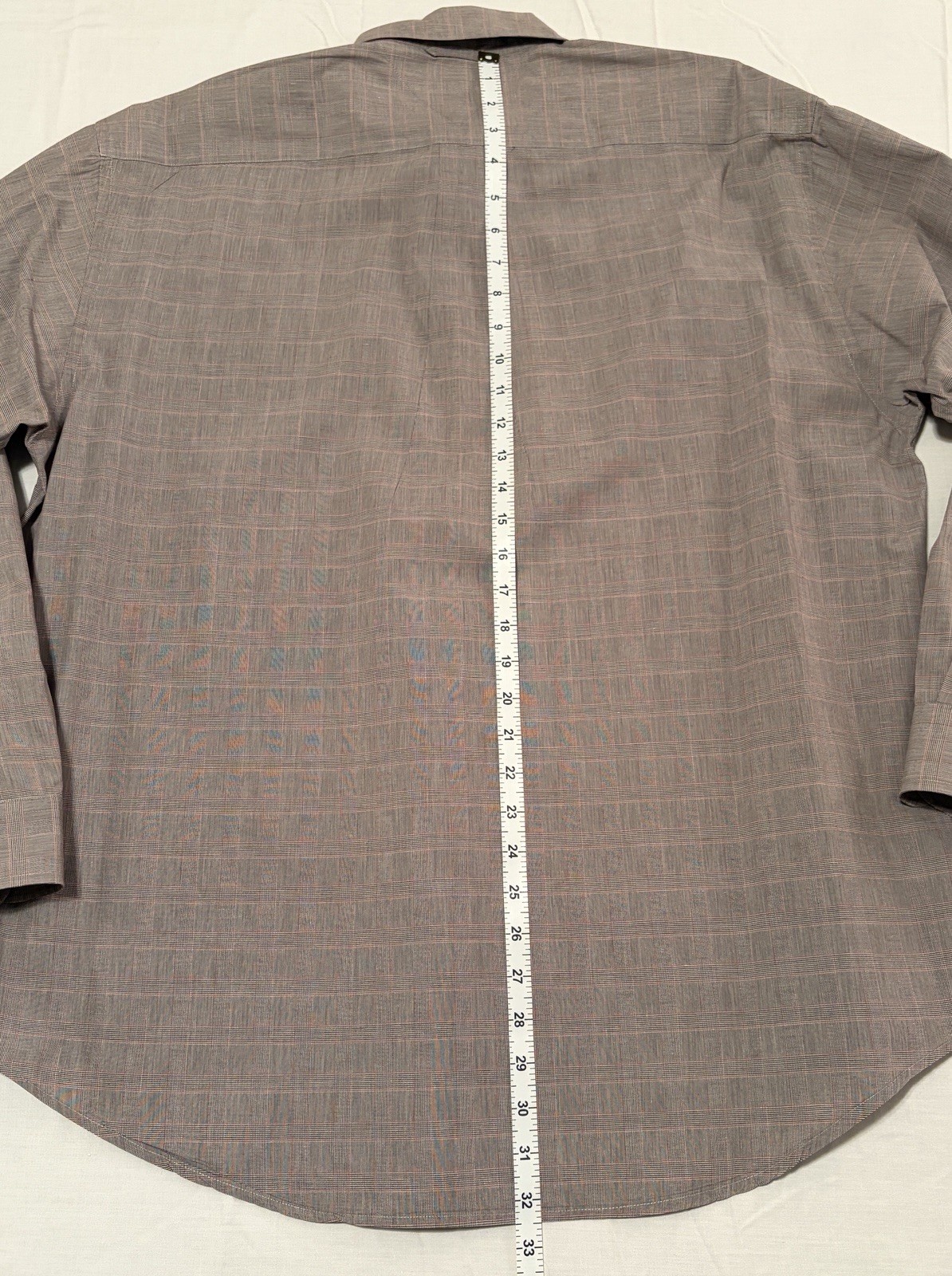 TOMMY HILFIGER Cotton Oxford Plaid Shirt Men's L Multicolor Checks Pleated Cuffs thumbnail 10