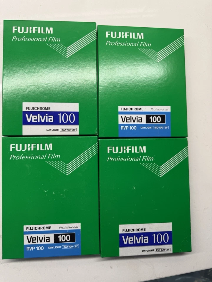 Lot 4x Boxes ( Total 70x Sheets) Velvia 100 4x5 Sheet Film - Image 2 of 3