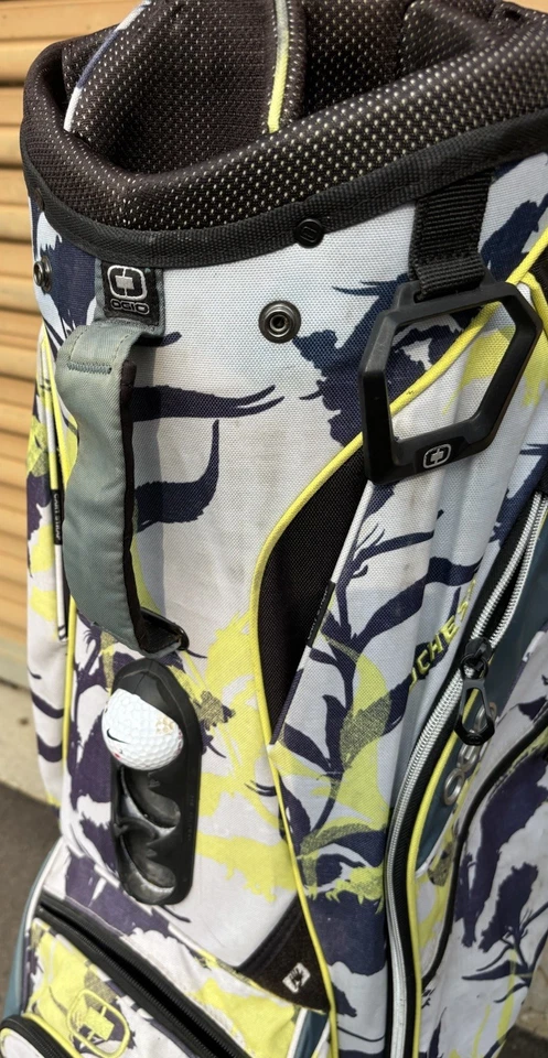 Carro de golf Ogio bolsa 15 vías divisor plantas hojas cubierta incluida Foto 2 de 4