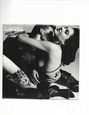 Scorpions -Rock You Like Hurricane (4:10) *US Promo Label 7  Vinyl Record w/PS*