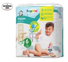 30 Nappies (13-18kg) Extra Soft & Dry Disposable Nappy Comfortable (Size 6) 0.36 per nappy