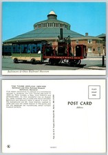 Baltimore MD B&O Railroad Museum Tom Thumb Replica Steam Train Postcard