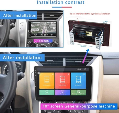 All-in-One Android 15 Car Audio System: 10.1-Inch, Bluetooth & Dual Navigation - Picture 10 of 11