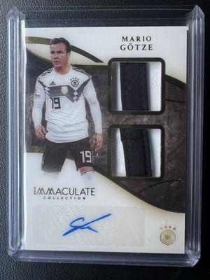2020 Panini Immaculate Mario Gotze Dual Patches Auto 3/10  Match-Worn Germany