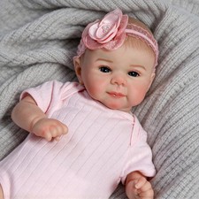 Realistic 18" Reborn Baby Dolls Girl Vinyl Silicone Real Life Newborn Doll Gift